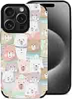 iPhone 15Pro Max ケース クマ ミラー付き　スタンド機能 ショルダーストラップ iPhone 15ケース 14ケース 15pro Max